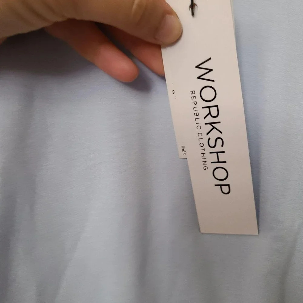 Workshop Republic Clothing Long Sleeve Front Slits Top Size Xsmall NWT - Picture 4 of 8